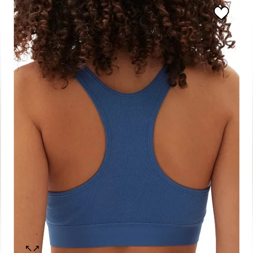 GapBody Women's Ribbed Logo Comfort Racerback Bra GPW01051 bralette large panty - Picture 4 of 5